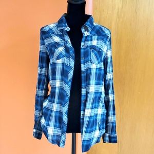 Plaid button down shirt